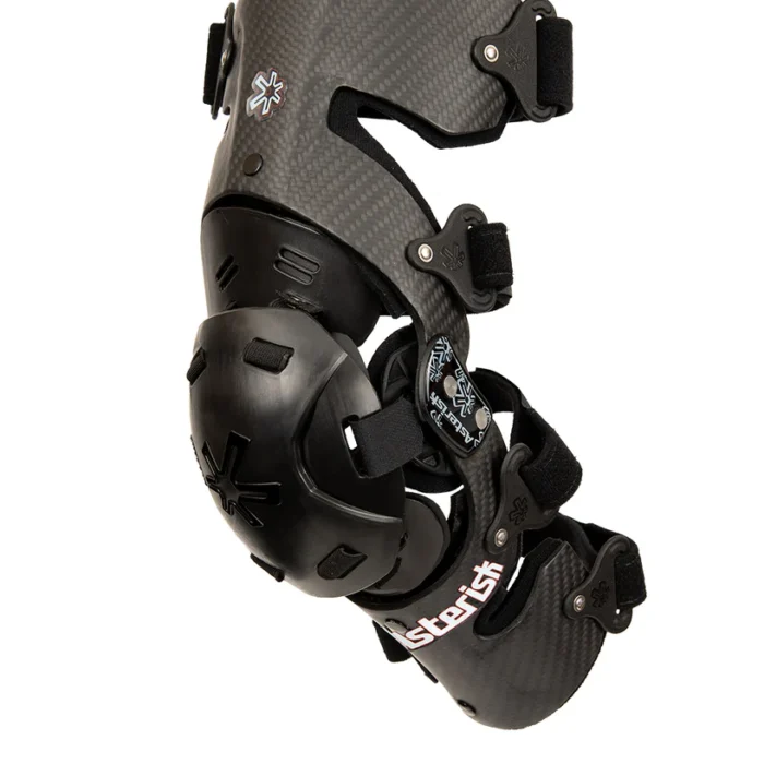 Asterisk Carbon Cell Knee Braces  PAIR - LARGE