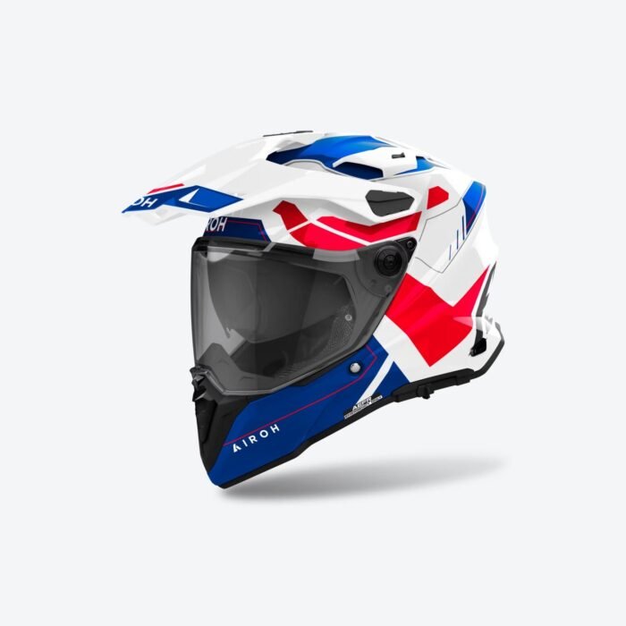 Airoh Commander 2 Reveal Blue/ Red Gloss Size - M