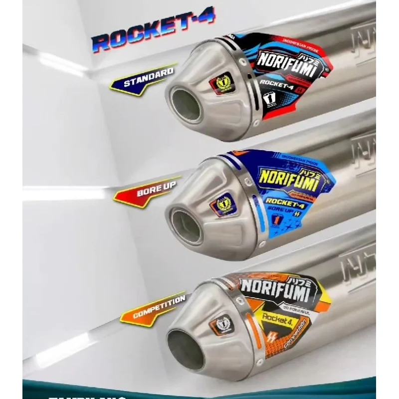 Norifumi Rocket 4 BoreUp Exhaust Full System + Db Killer - Xpulse 200